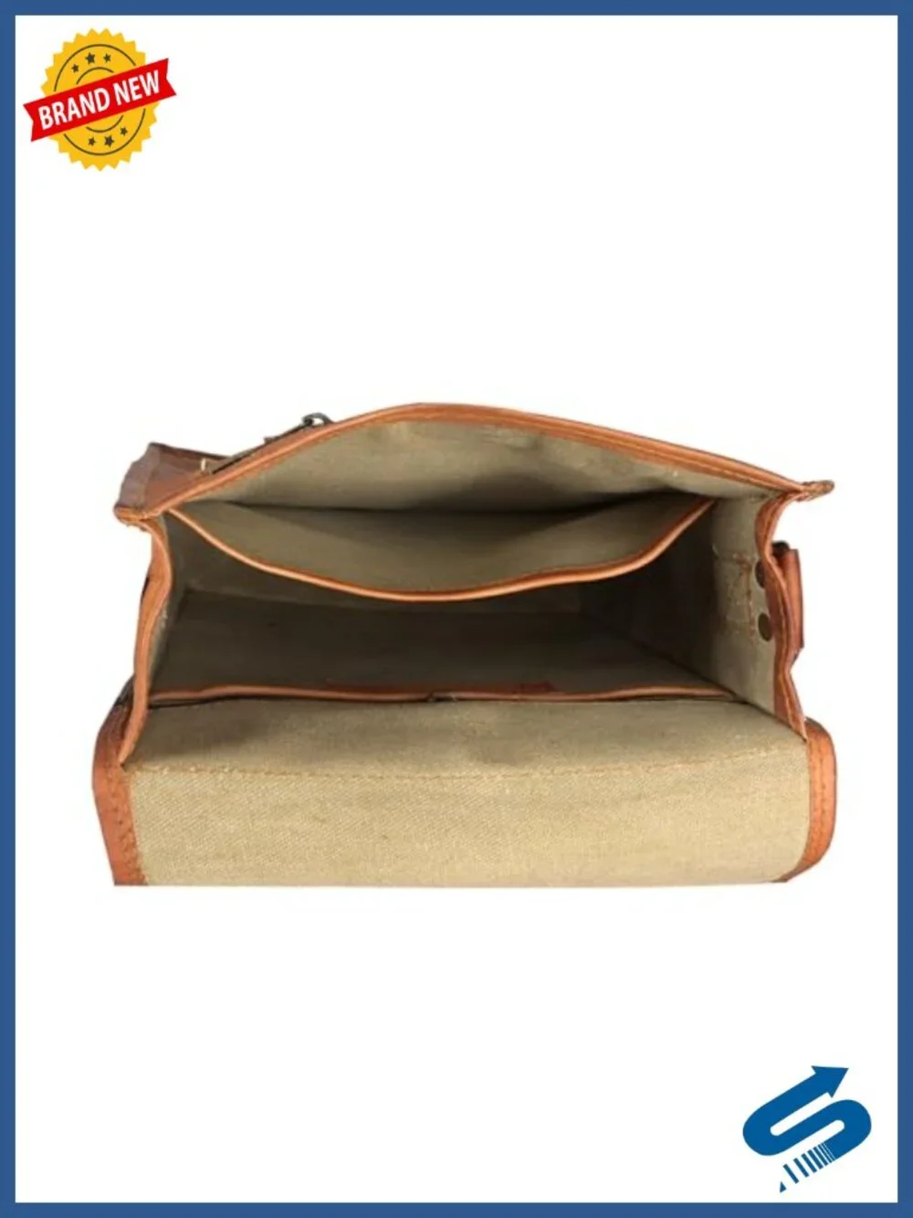Leather Crossbody Messenger Satchel Tablet Bag 11 inches
